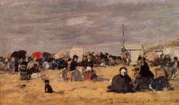 尤金 佈丹 Trouville, Beach Scene